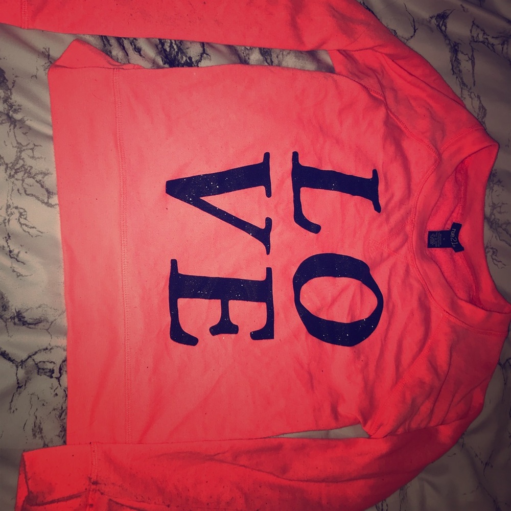 LOVE crop top sweater